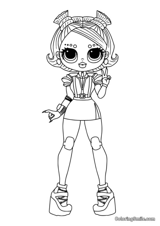 LOL OMG Baby Stellar - Ausmalbild