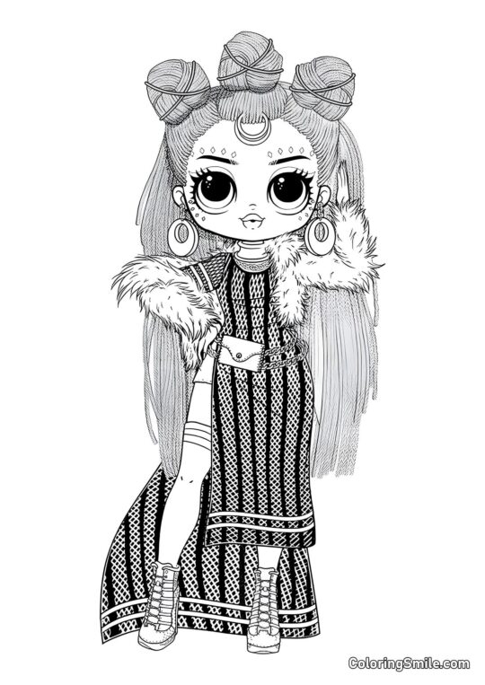 LOL OMG Schwingt - Ausmalbild