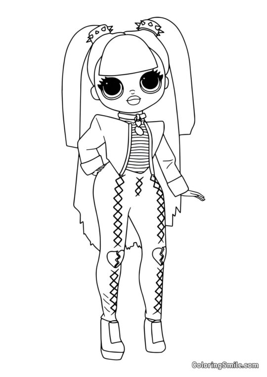 Spicy LOL OMG Tanz - Ausmalbild