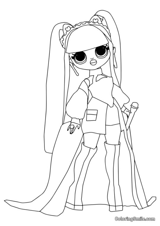 LOL OMG Kitty K - Ausmalbild