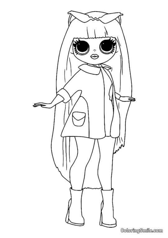 LOL OMG Aufziehbaby Groovy - Ausmalbild
