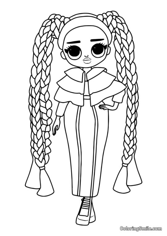 LOL OMG große Schwester Funkeln - Ausmalbild