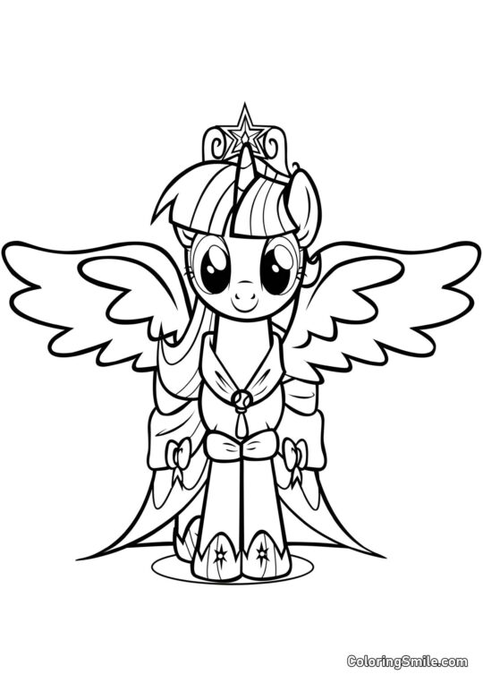 Prinzessin Glanz - Ausmalbild