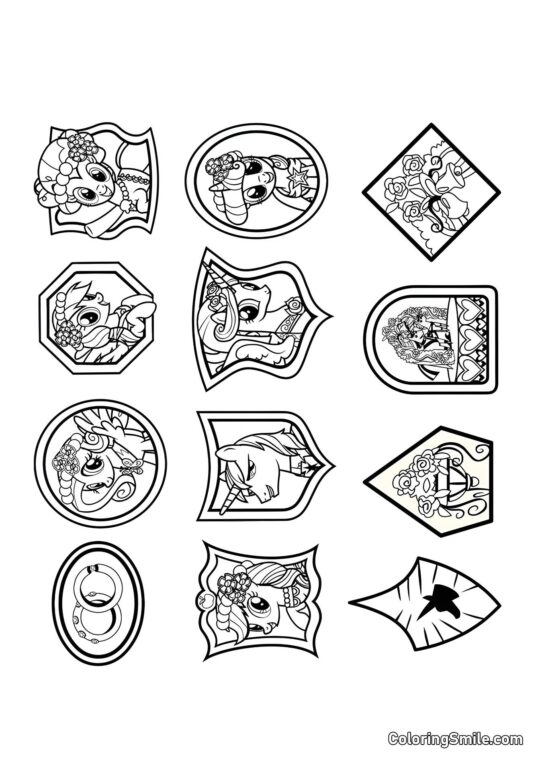 Freundschaft ist Magie - Ausmalbild