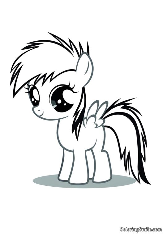 Rainbow Dash - Ausmalbild