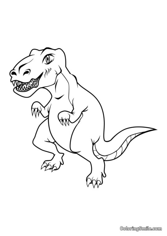 Tyrannosaurus T-Rex - Ausmalbild