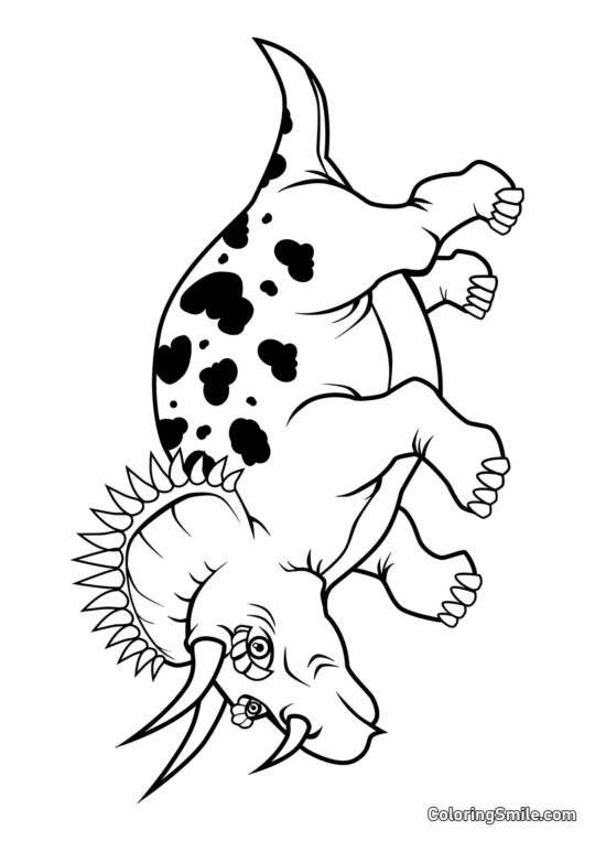 Triceratops - Ausmalbild
