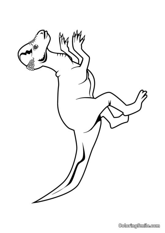 Pachycephalosaurus - Ausmalbild