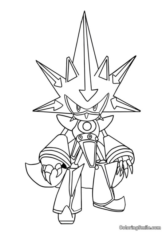 Sonics Rüstung - Ausmalbild