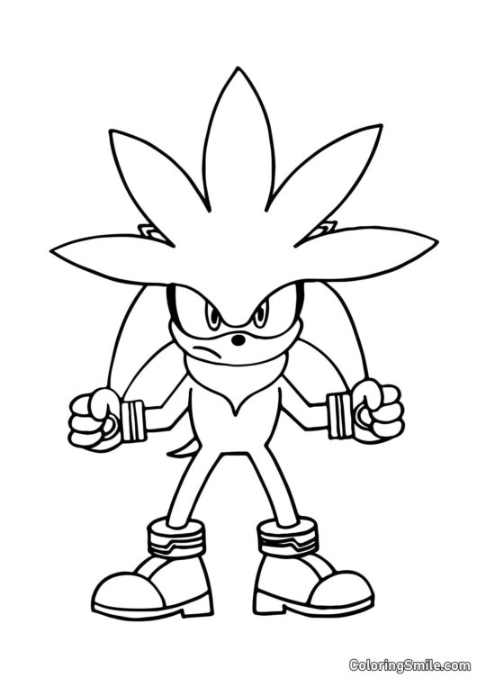 Igel Silber - Ausmalbild