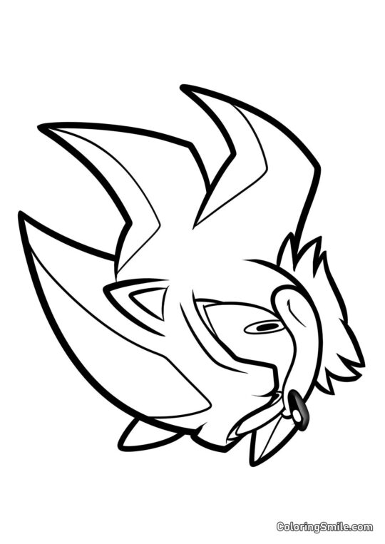 Igel Schatten - Ausmalbild