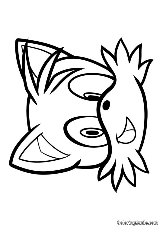 Miles Tails Prower - Ausmalbild