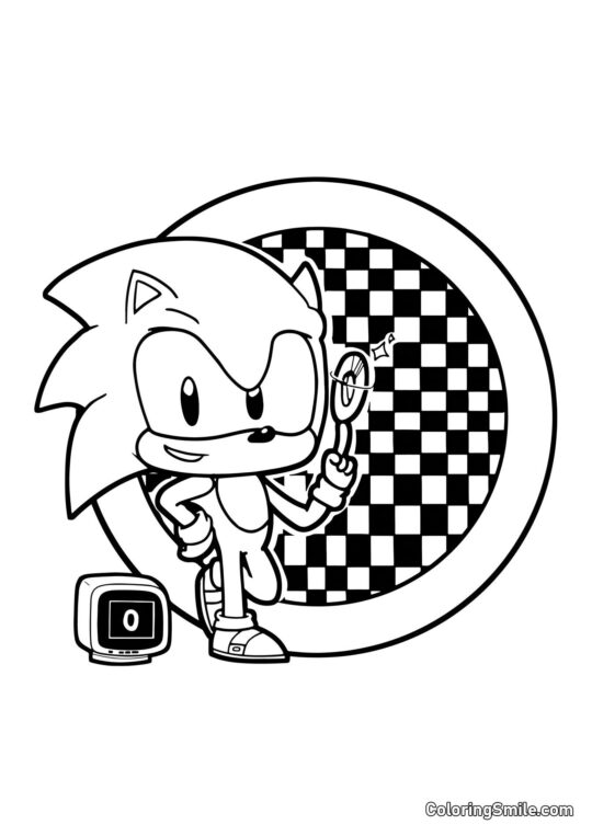 Sonic Nr.1 - Ausmalbild