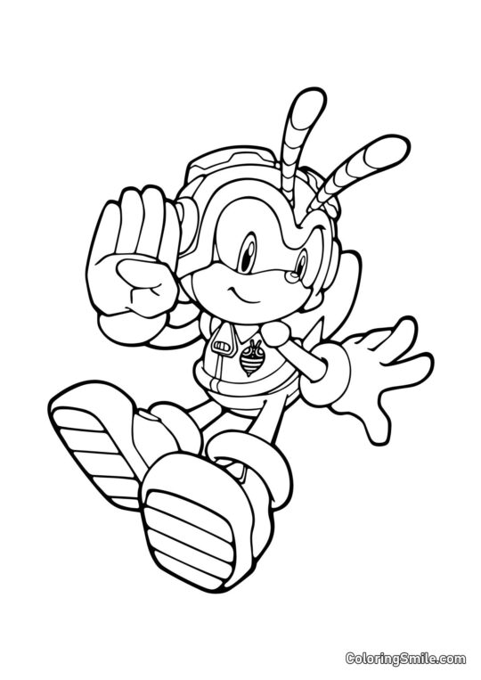 Charmy Bee aus Sonic - Ausmalbild