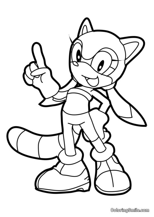 Waschbär Mayrin - Ausmalbild