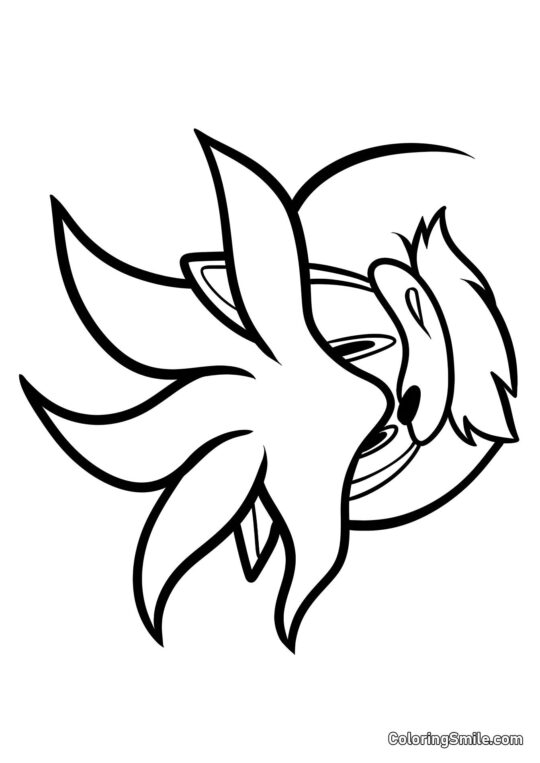 Igel Silber - Ausmalbild