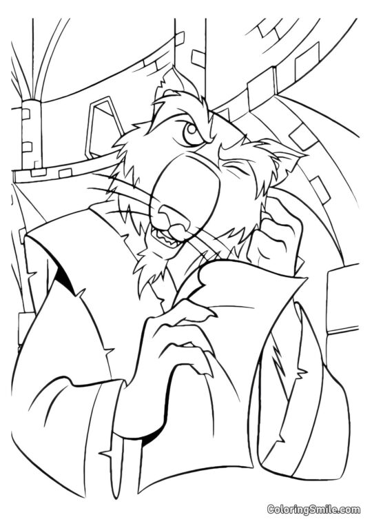 Splinter in Gedanken - Ausmalbild