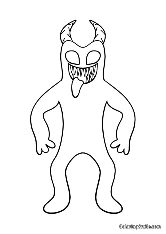 Bösartiger Banban - Ausmalbild