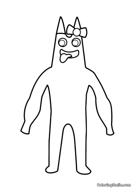 Banbalina aus dem Banban Kindergarten - Ausmalbild