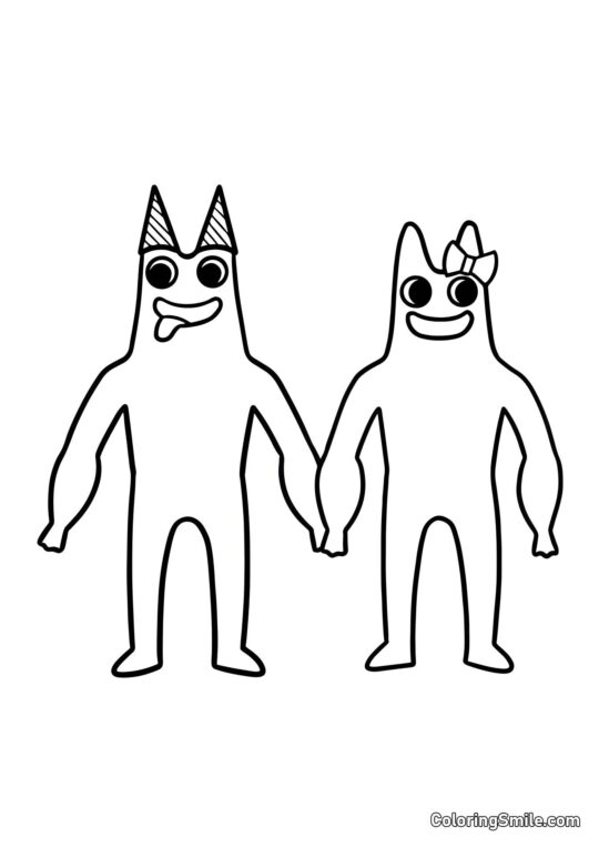 Banban und Banbalina - Ausmalbild