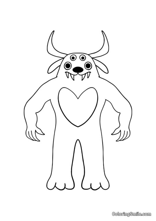 Doktor Fluffy Pants aus dem Banban Kindergarten - Ausmalbild