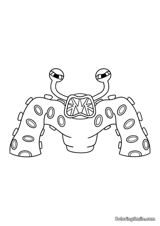 Nibbler aus dem Banban Kindergarten - Ausmalbild