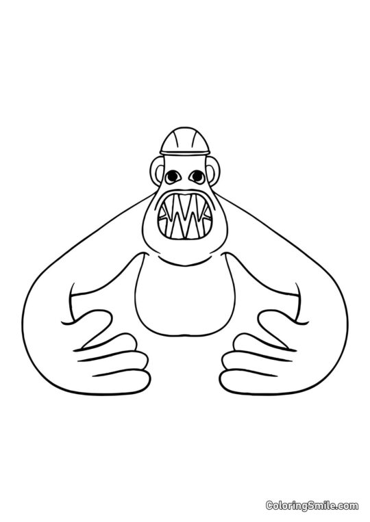 Hanky Jake aus dem Banban Kindergarten - Ausmalbild