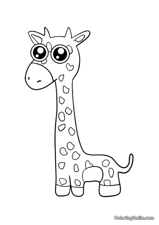 Giraffe Melman aus dem Banban Kindergarten - Ausmalbild