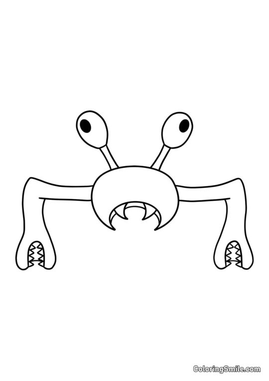 Krabbenzilla aus dem Banban Kindergarten - Ausmalbild
