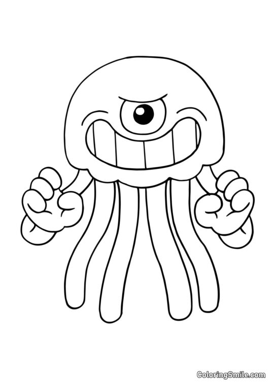 Stinger Flynn aus dem Banban Kindergarten - Ausmalbild