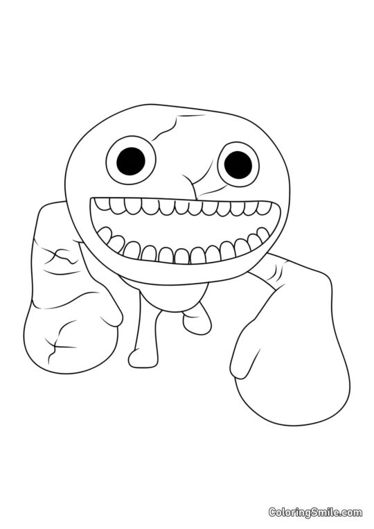 Riesiges Monster Jumbo Josh - Ausmalbild