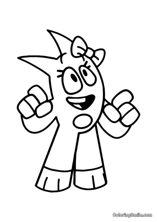 Anime Banbalina - Ausmalbild