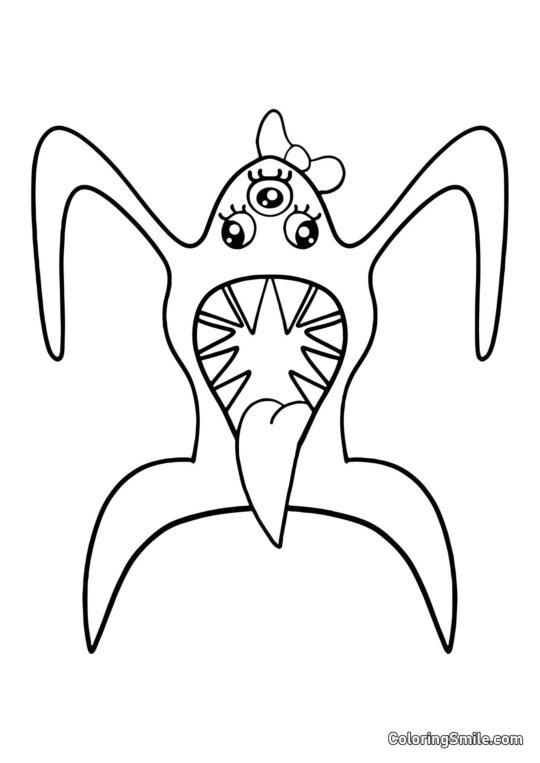 Schöne Nabnalina aus dem Banban Kindergarten - Ausmalbild