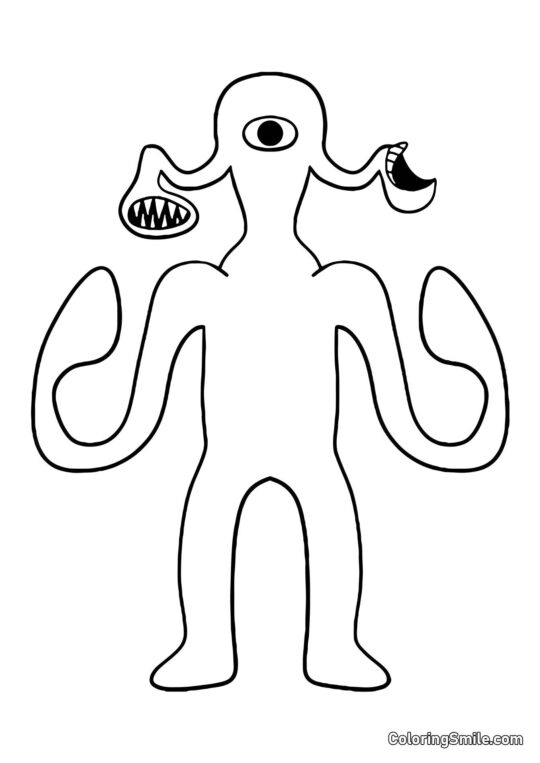 Toxischer Geysir aus dem Banban Kindergarten - Ausmalbild