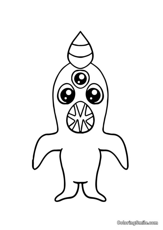 Kawaii Nabnab aus dem Banban Kindergarten - Ausmalbild