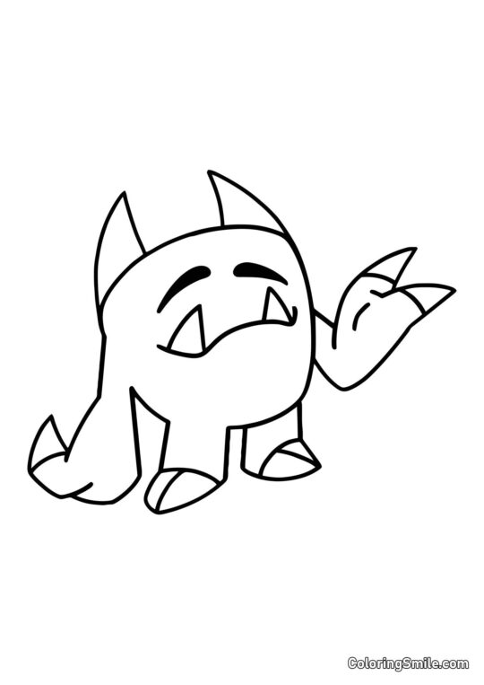 Süßer Captain Fiddles - Ausmalbild