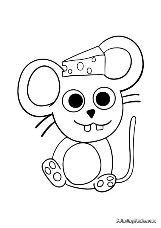 Maus Tom aus dem Banban Kindergarten - Ausmalbild