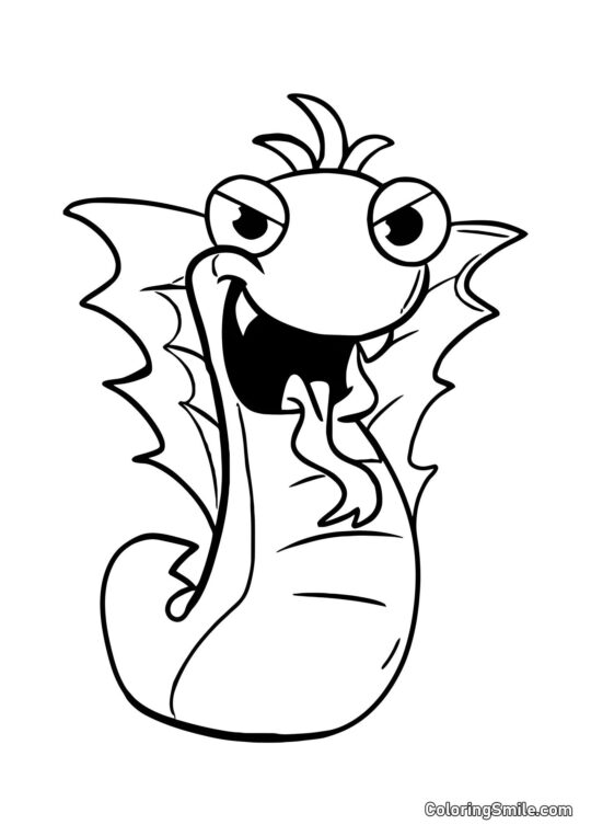 Schweigender Steve aus dem Banban Kindergarten - Ausmalbild