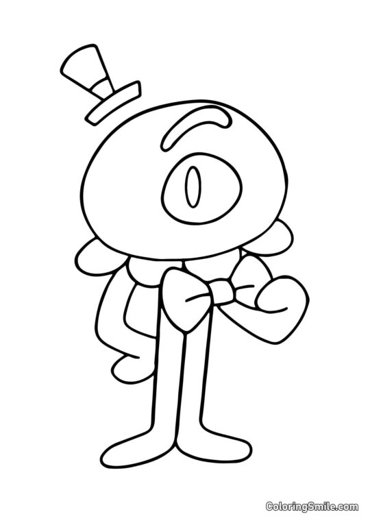 Stinger Flynn im Kostüm - Ausmalbild