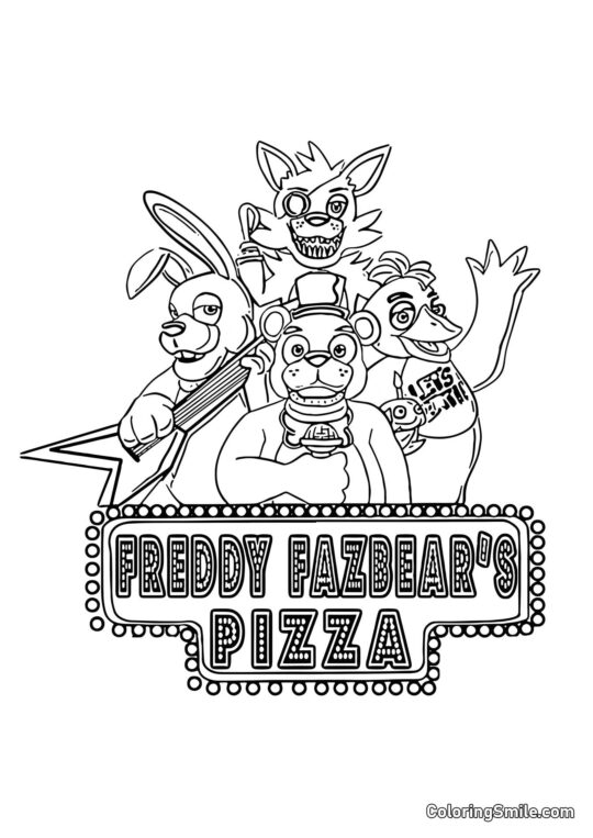 Freddy Fazbear’s Pizzeria - Ausmalbild