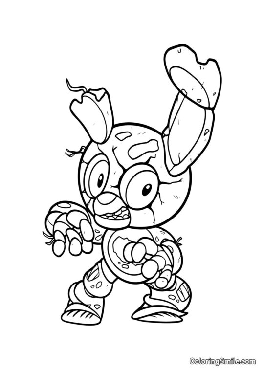 Chibi Springtrap - Ausmalbild