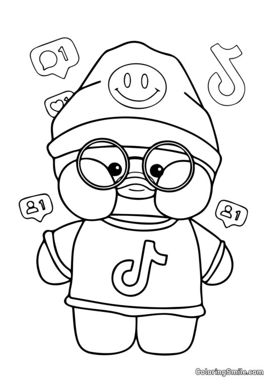 Lalafanfan TikTok Lalafanfan TikTok - Ausmalbild