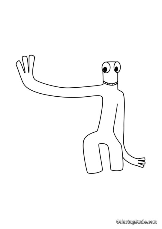 Grün grüßt - Ausmalbild