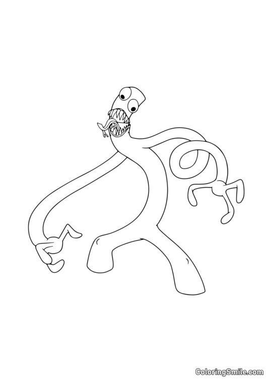 Grün von Rainbow Friends - Ausmalbild