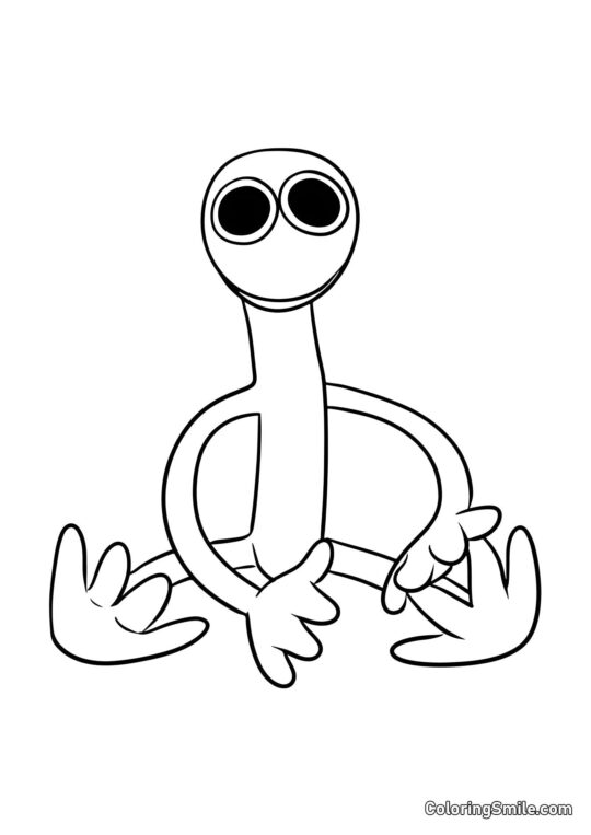 Niedliches Lila - Ausmalbild