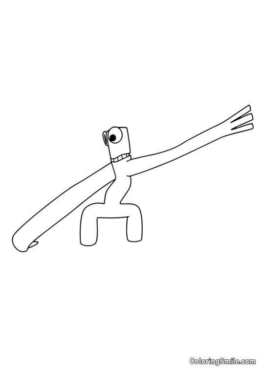 Grün streckt sich - Ausmalbild