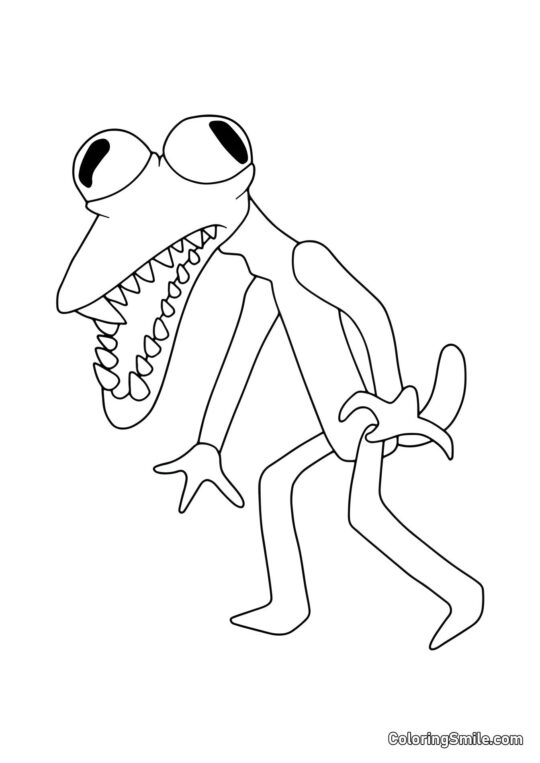 Orange von Roblox - Ausmalbild