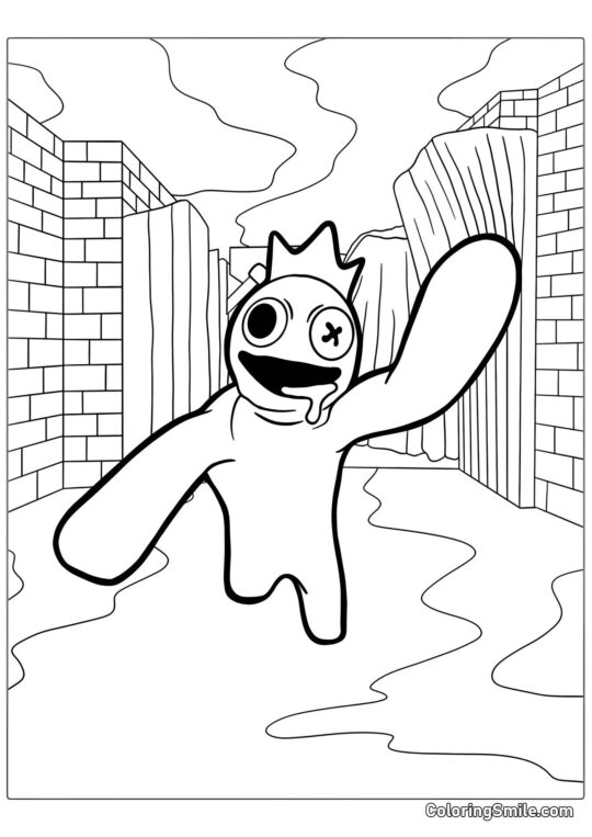 Roblox Regenbogen Freunde Roblox Regenbogen Freunde - Ausmalbild