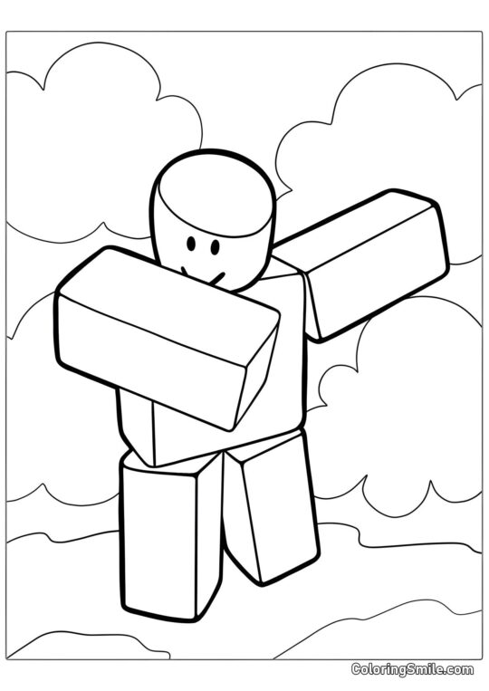 Dabben Roblox Dabben Roblox - Ausmalbild