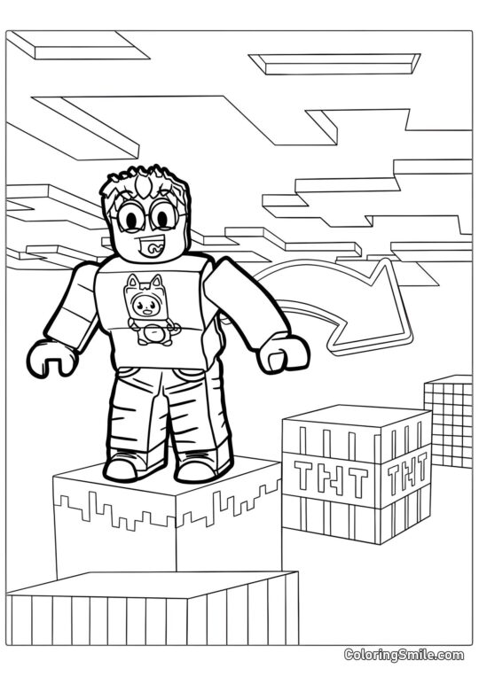 Roblox Minecraft Roblox Minecraft - Ausmalbild